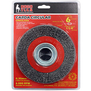 CARDA CIRCULAR ONDULADA - ANCHO 1-1/8"