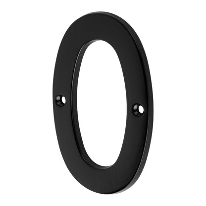 Número 0 de latón sólido 4', negro,  Hermex NUCH-0N 47853 MM0