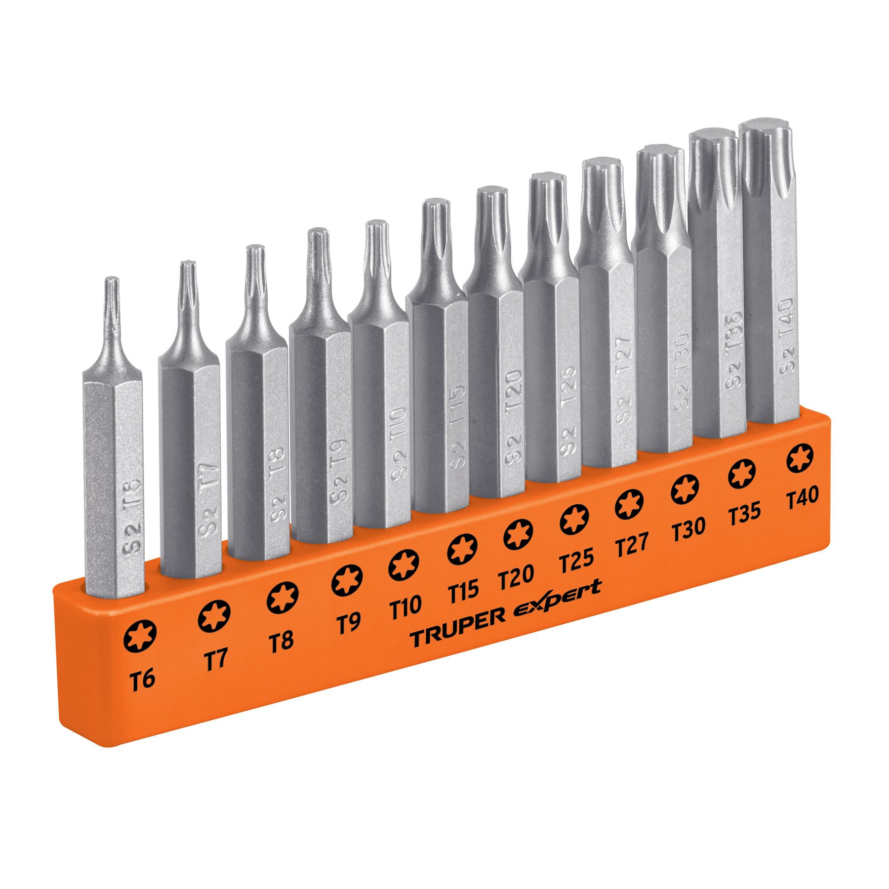 Juego de 12 puntas torx combinadas largo 2', Truper Expert P12-2T 101678 MM00