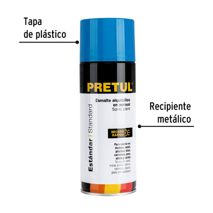 Pintura en aerosol, azul holandés, 400ml, Pretul PA-AH-P 27178 MM1