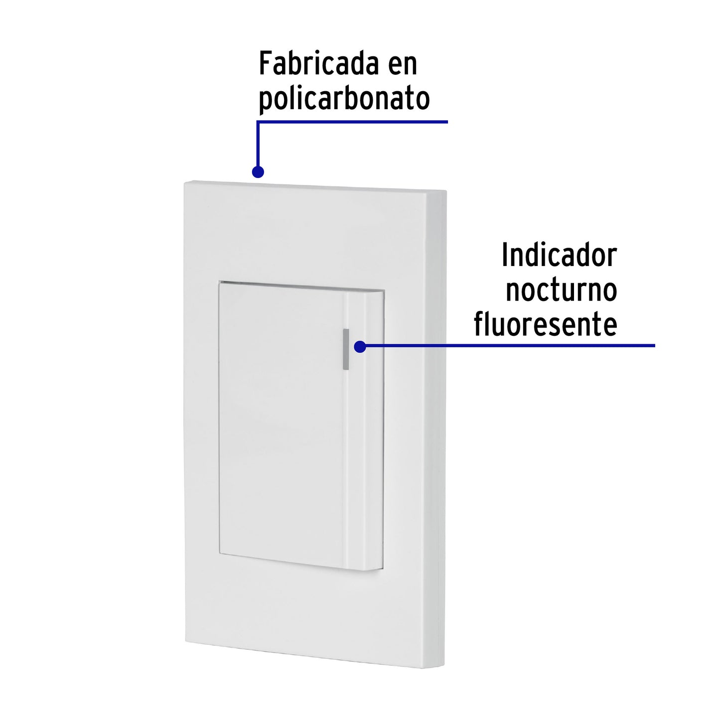 Placa armada 1 interruptor, 3 módulos, Española, blanco PA-APSE3-EB 45593 MM00