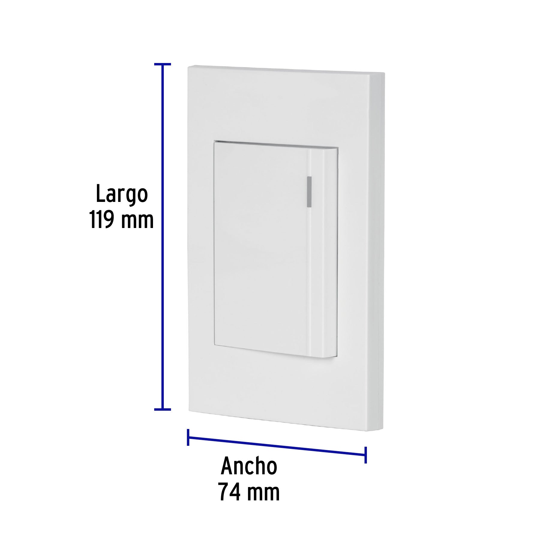 Placa armada 1 interruptor, 3 módulos, Española, blanco PA-APSE3-EB 45593 MM00