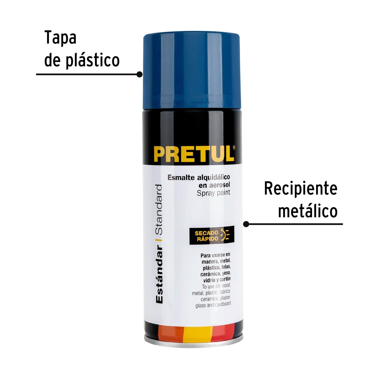 Pintura en aerosol, azul ultramar, 400ml, Pretul PA-AU-P 27182 MM1