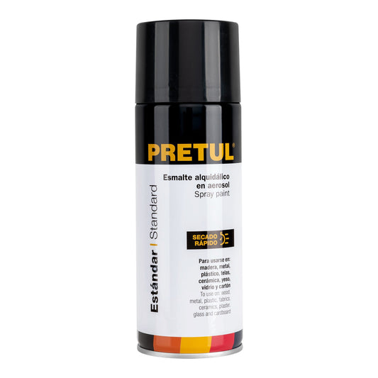 Pintura en aerosol, negro mate, 400 ml, Pretul PA-NM-P 27172 MM1