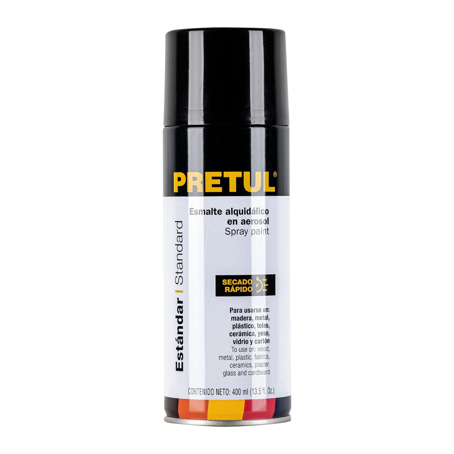 Pintura en aerosol, negro satín, 400 ml, Pretul PA-NS-P 27183 MM1