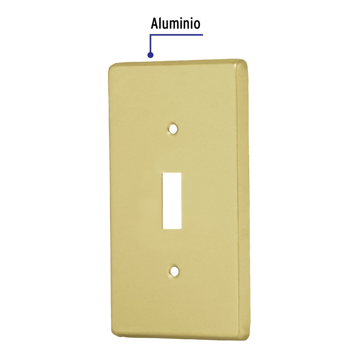 Placa para interruptor vertical, de aluminio, línea Standard PAAP-S 46417 MM00