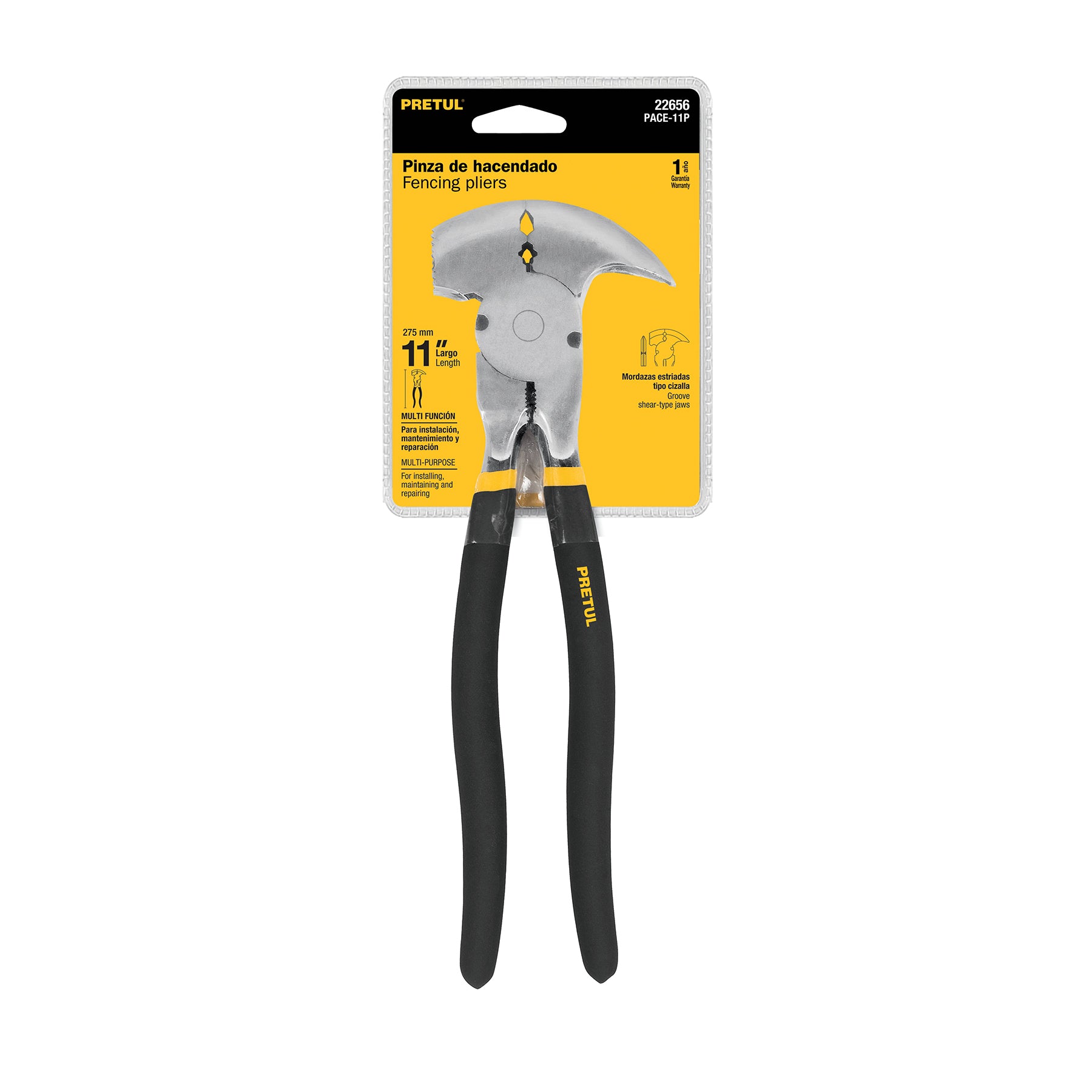 Pinza de hacendado 11' mango de PVC, Pretul PACE-11P 22656 MM0