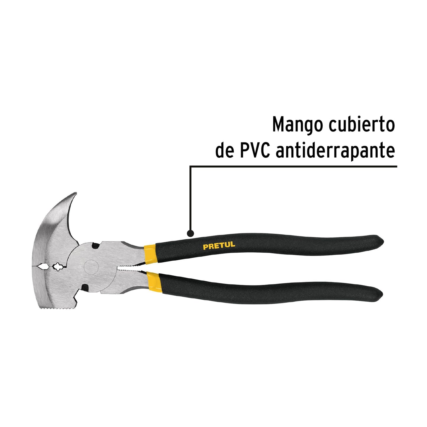 Pinza de hacendado 11' mango de PVC, Pretul PACE-11P 22656 MM0