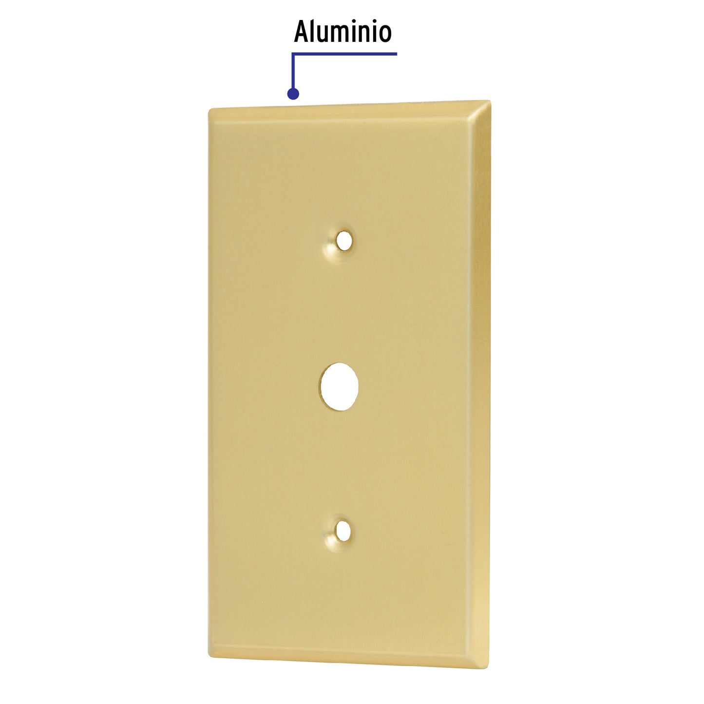 Placa para atenuador, de aluminio, línea Standard, Volteck PADI-S 48174 MM00