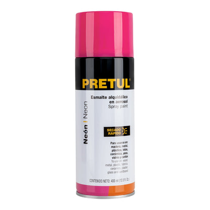 Pintura en aerosol, rosa neón, 400 ml, Pretul PAF-RS-P 27006 MM1