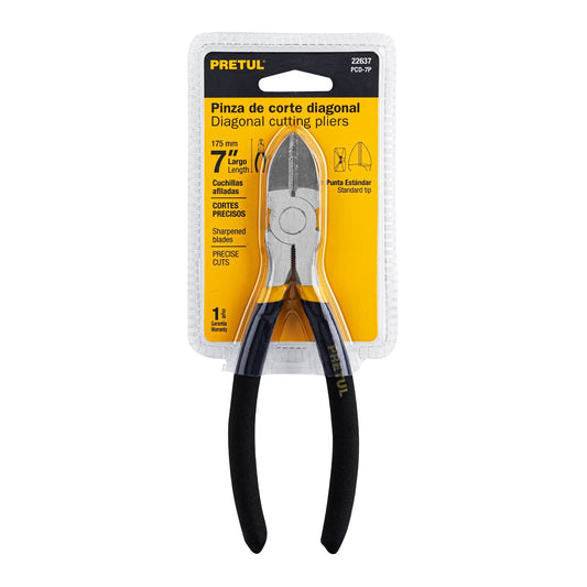 Pinza de corte diagonal 7' mango de PVC, Pretul PCD-7P 22637 MM0