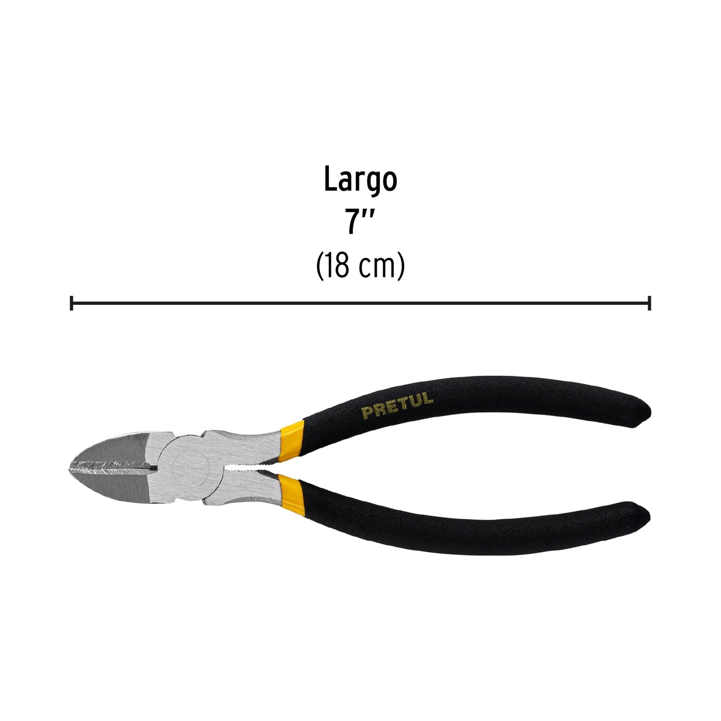 Pinza de corte diagonal 7' mango de PVC, Pretul PCD-7P 22637 MM0