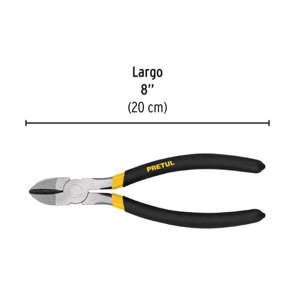 Pinza de corte diagonal 8' mango de PVC, Pretul PCD-8P 22639 MM0