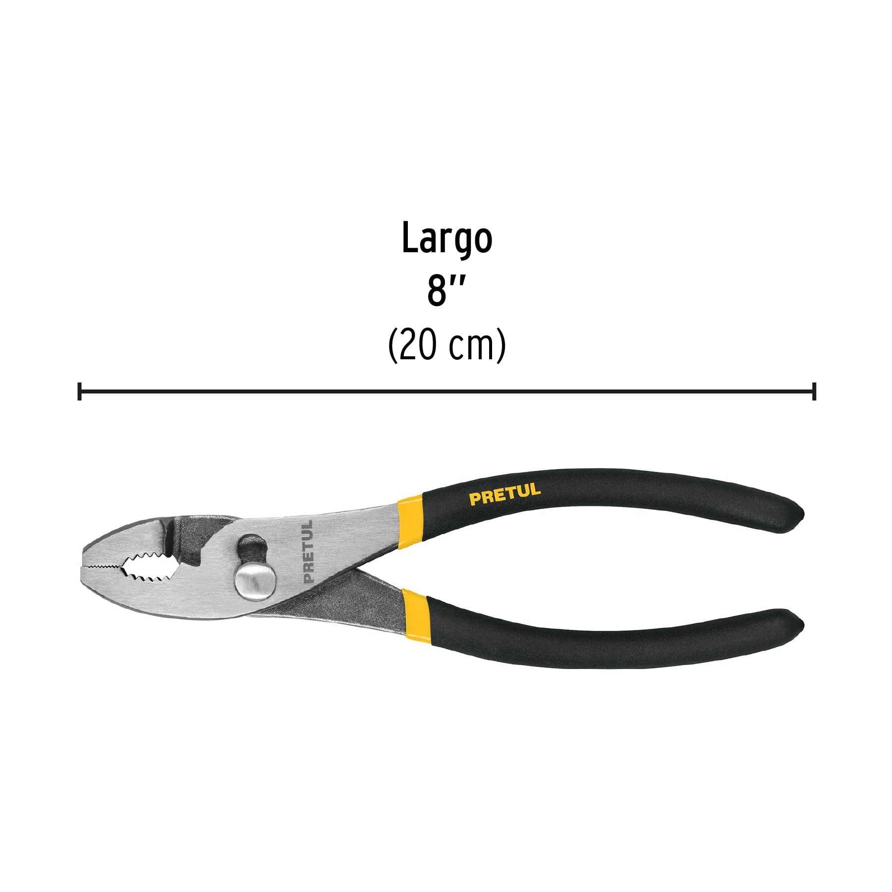 Pinza de chofer 8' mango de vinil, a granel, Pretul PCH-8PG 22709 MM0