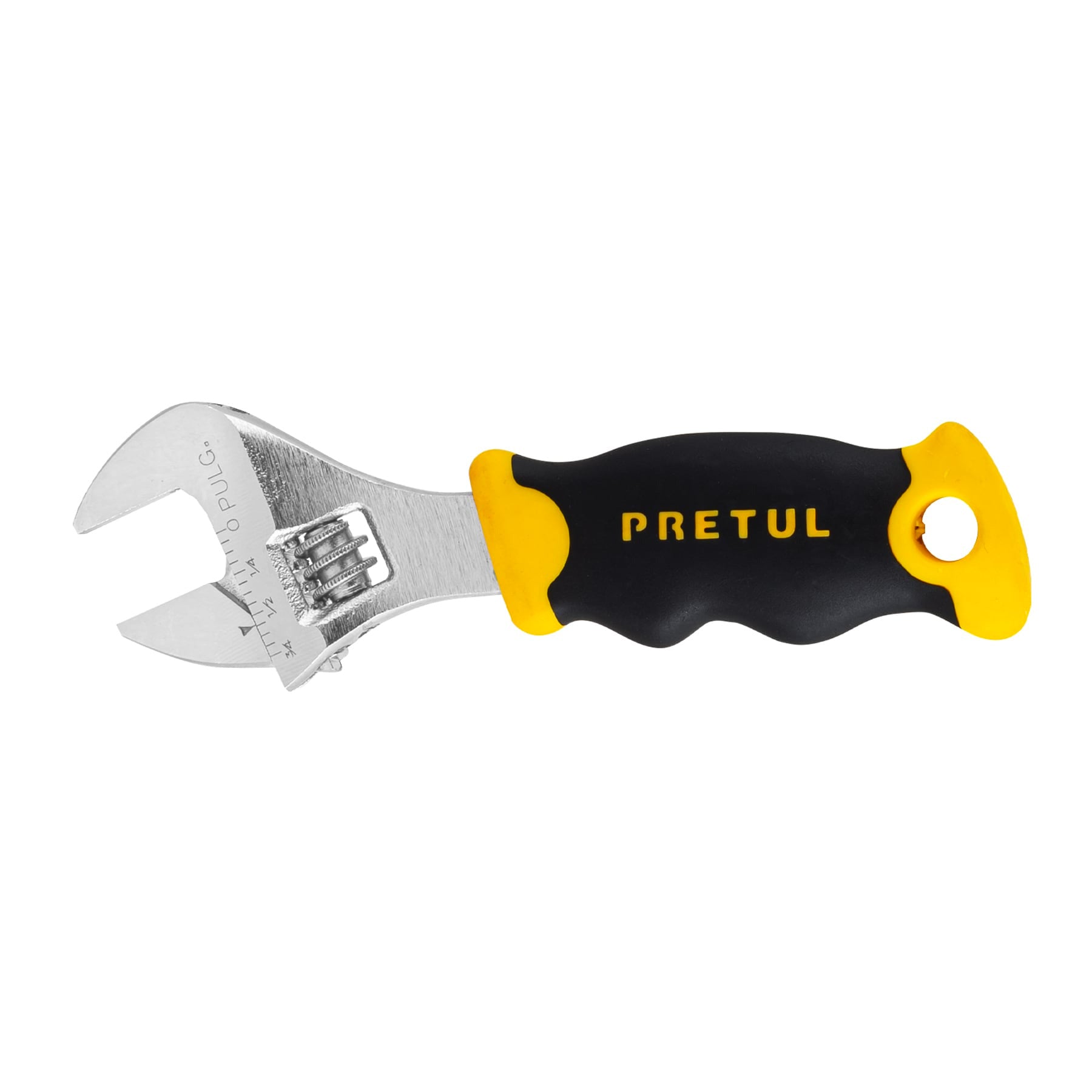 Llave ajustable (perico corto) 5' cromada con grip, Pretul PECO-5P 28218 MM0