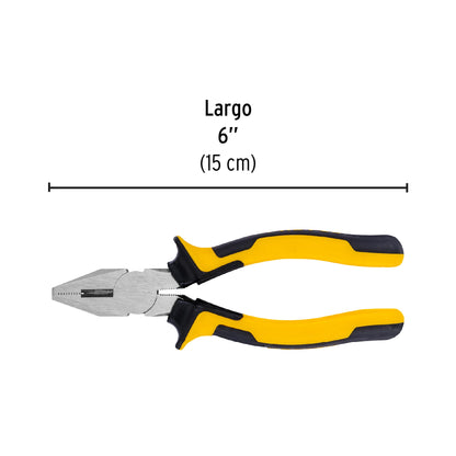 Pinza para electricista 6' mango Comfort Grip, Pretul PEL-6PX 27156 MM0