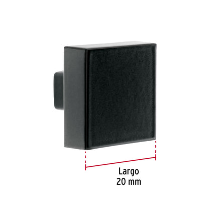 Perilla estilo 'Andamio' acabado negro, Hermex PER-096 45648 MM00