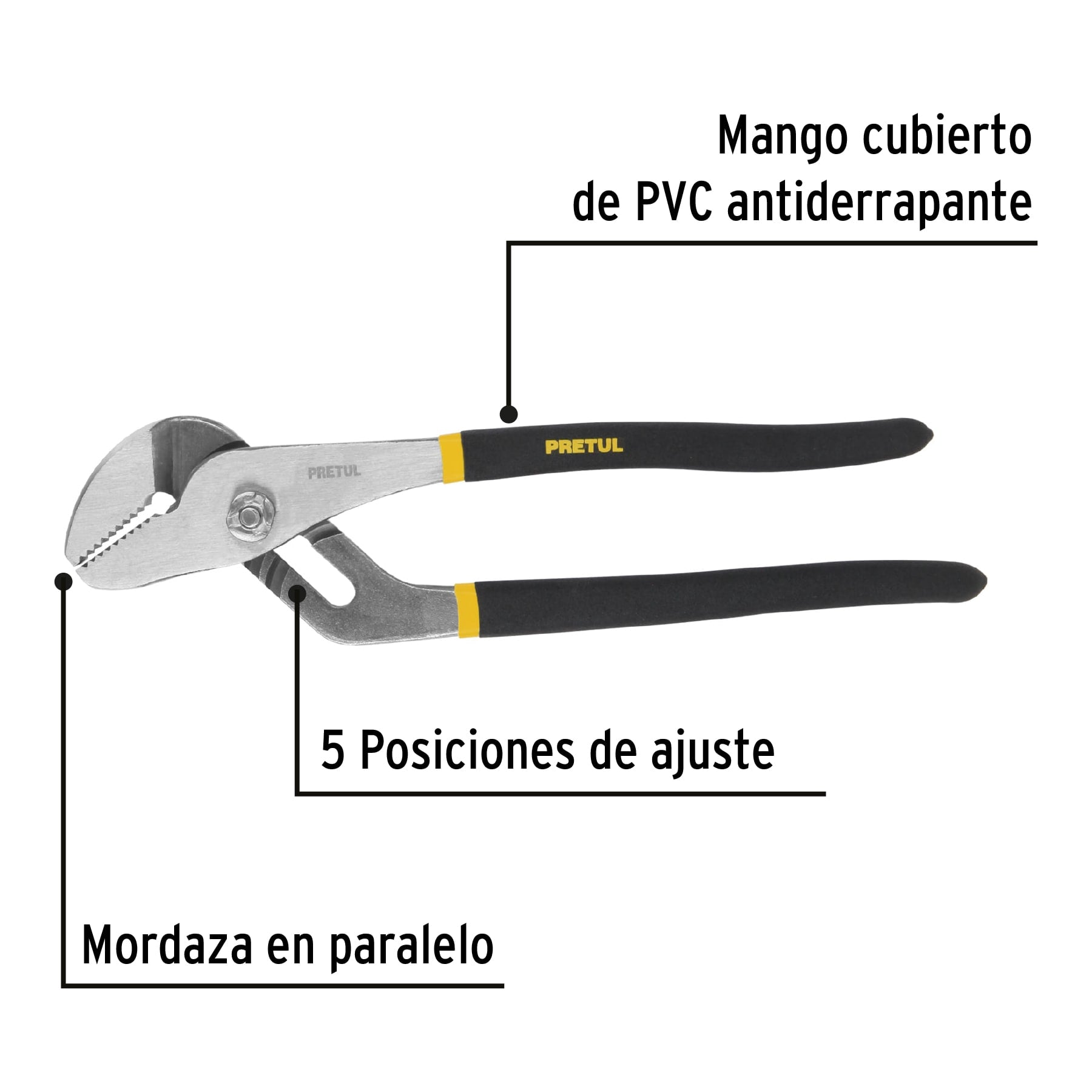 Pinza de extensión 10' mango de PVC, Pretul PEX-10P 28162 MM0