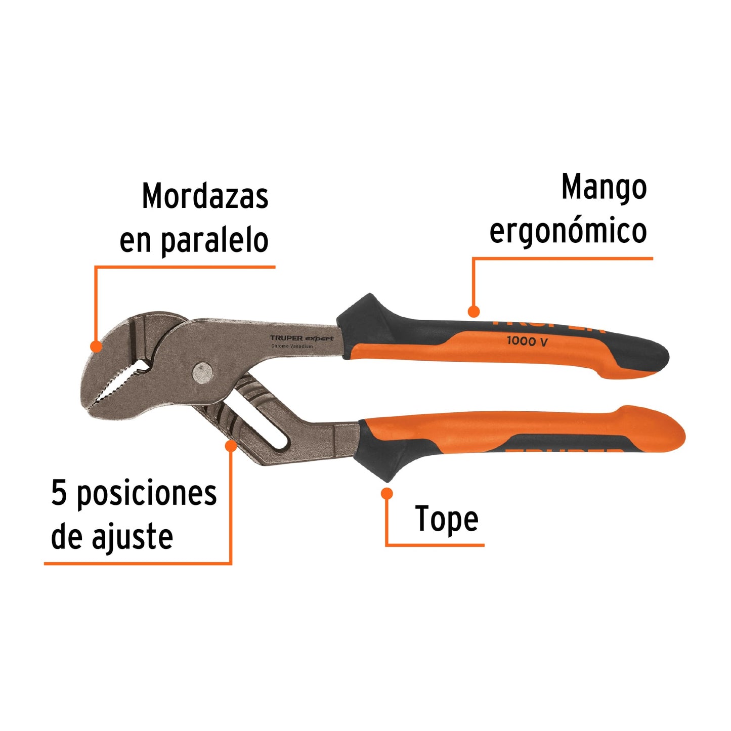 Pinzas de extensión 10' mango Comfort Grip, Truper Expert PEX-10X 13068 MM00