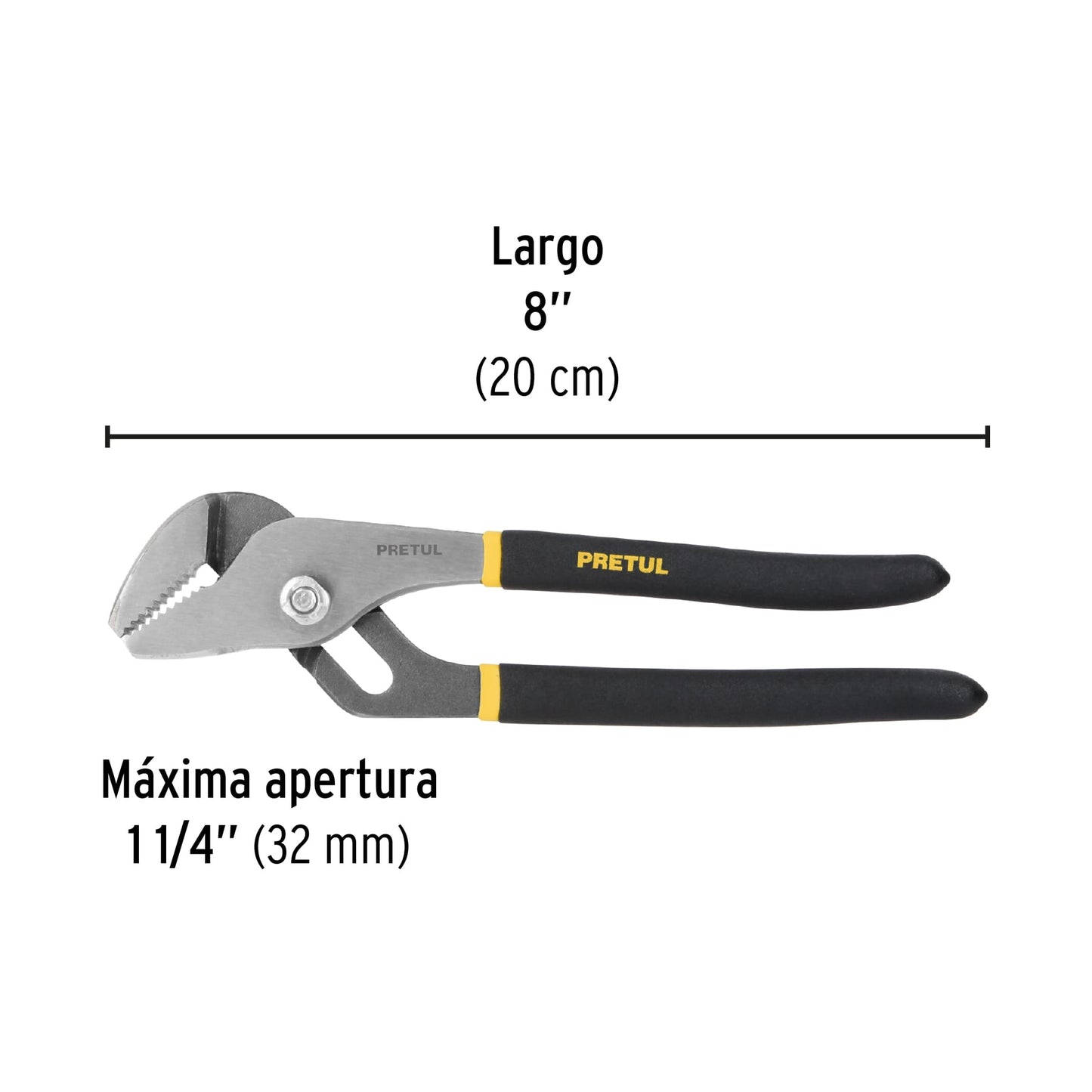 Pinza de extensión 8' mango de PVC, Pretul PEX-8P 28161 MM0