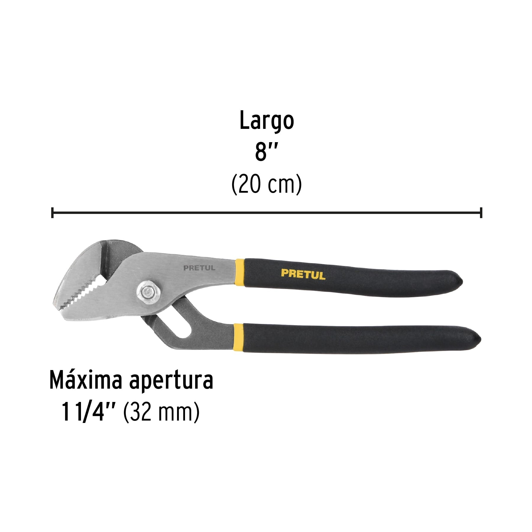 Pinza de extensión 8' mango de PVC, Pretul PEX-8P 28161 MM0