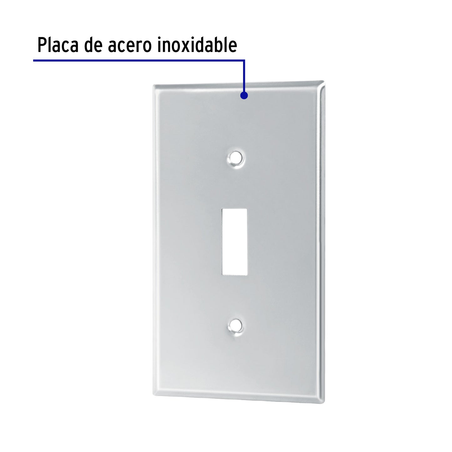 Placa de Acero Inox. para interruptor vertical, Standard PIAP-S 46547 MM00