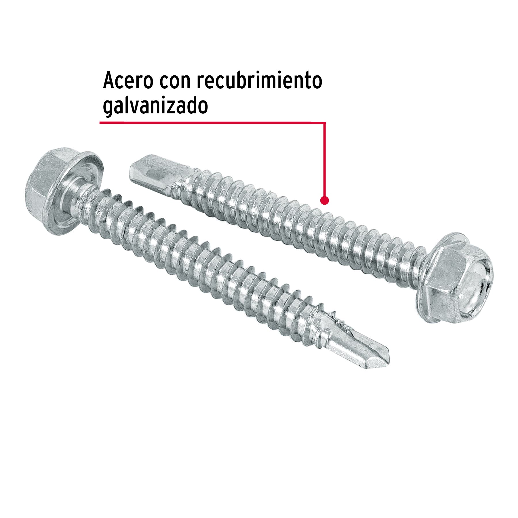 Bolsa con 50 pijas 2' cabeza hexagonal, punta de broca PIBR-2 44404 MM00