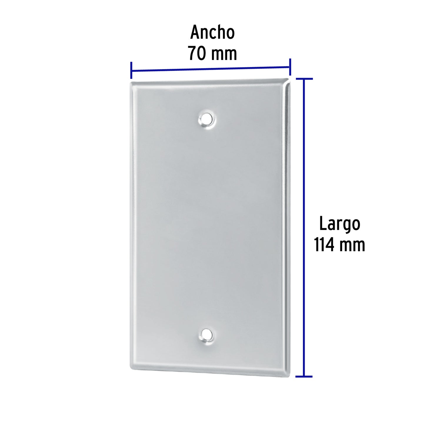 Placa de Acero Inoxidable ciega, Línea Standard PICI-S 46548 MM00