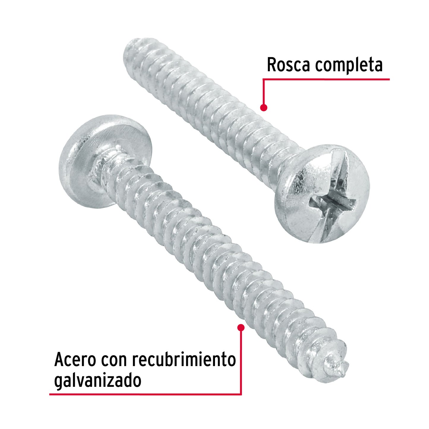 Blíster con 8 pijas para lámina, #10 x 1-1/2', Fiero PILA-10X1-1/2A 40731 MM00