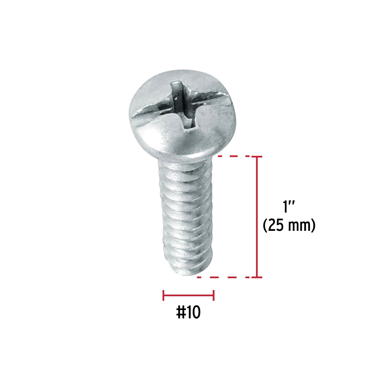 Blíster con 10 pijas para lámina, #10 x 1', Fiero PILA-10X1A 40733 MM00