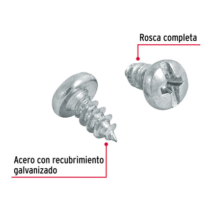 Bolsa con 200 pijas para lámina, #6 x 3/8', Fiero PILA-6X3/8 48717 MM00