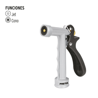 Pistola para riego de 5' de 2 funciones metálica, Pretul PIM-5 22756 MM00