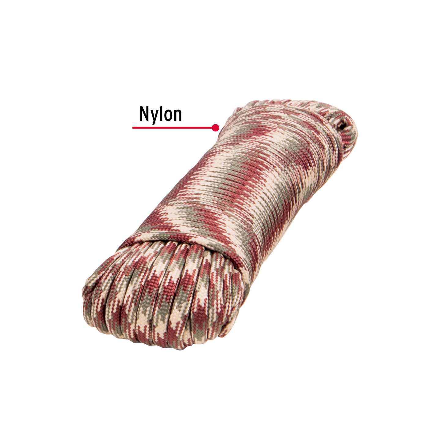 Piola de Nylon Paracord de 4mm x 15 m, camo, Fiero PIO-415NC 49705 MM00