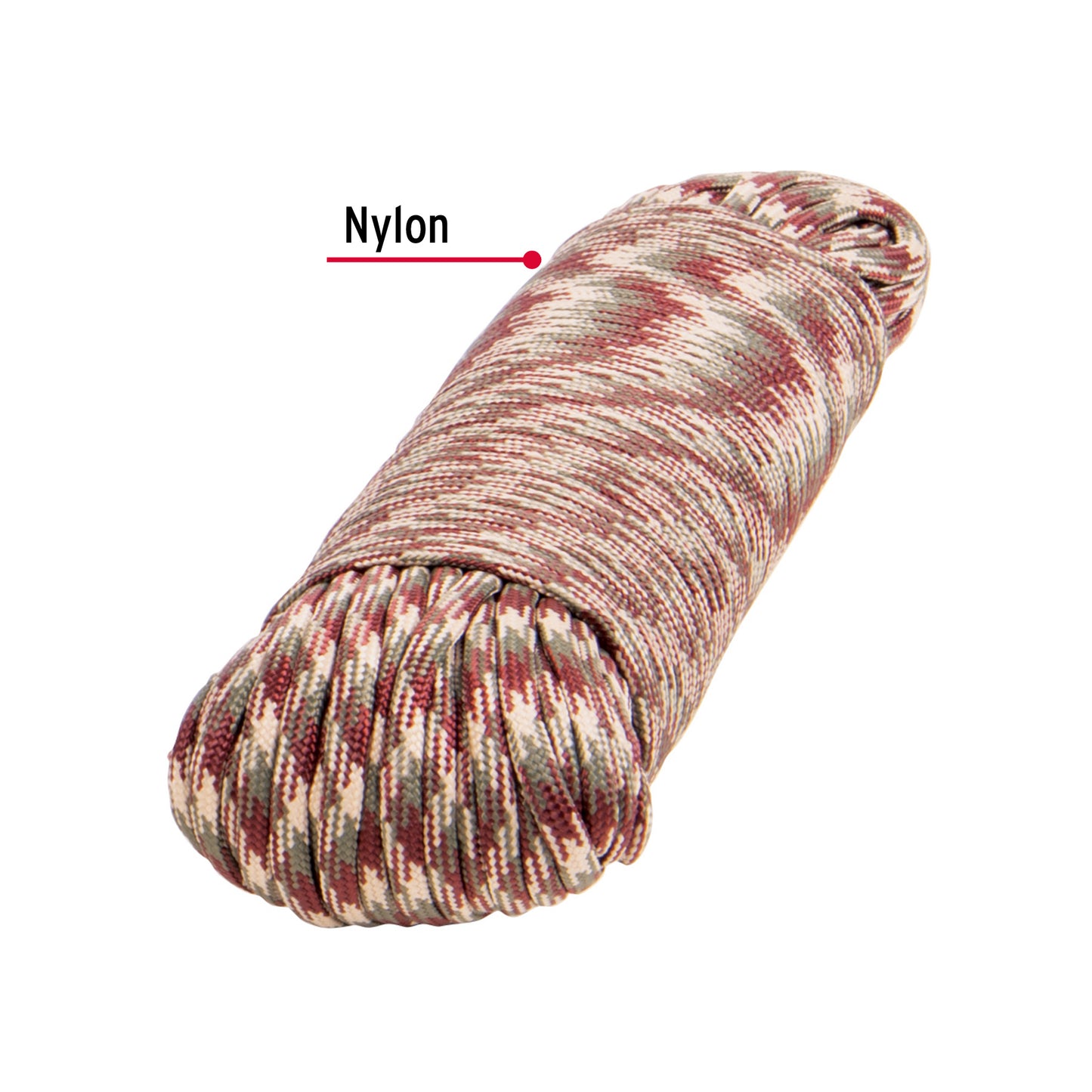 Piola de Nylon Paracord de 4mm x 30 m, camo, Fiero PIO-430NC 49706 MM00