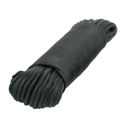 Piola de Nylon Paracord de 4mm x 30 m, negro, Fiero PIO-430NN 49704 MM00