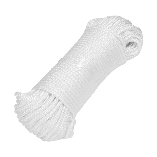 Piola de poliéster diamante de 4 mm x 30 m blanca, Fiero PIO-430P 48395 MM0