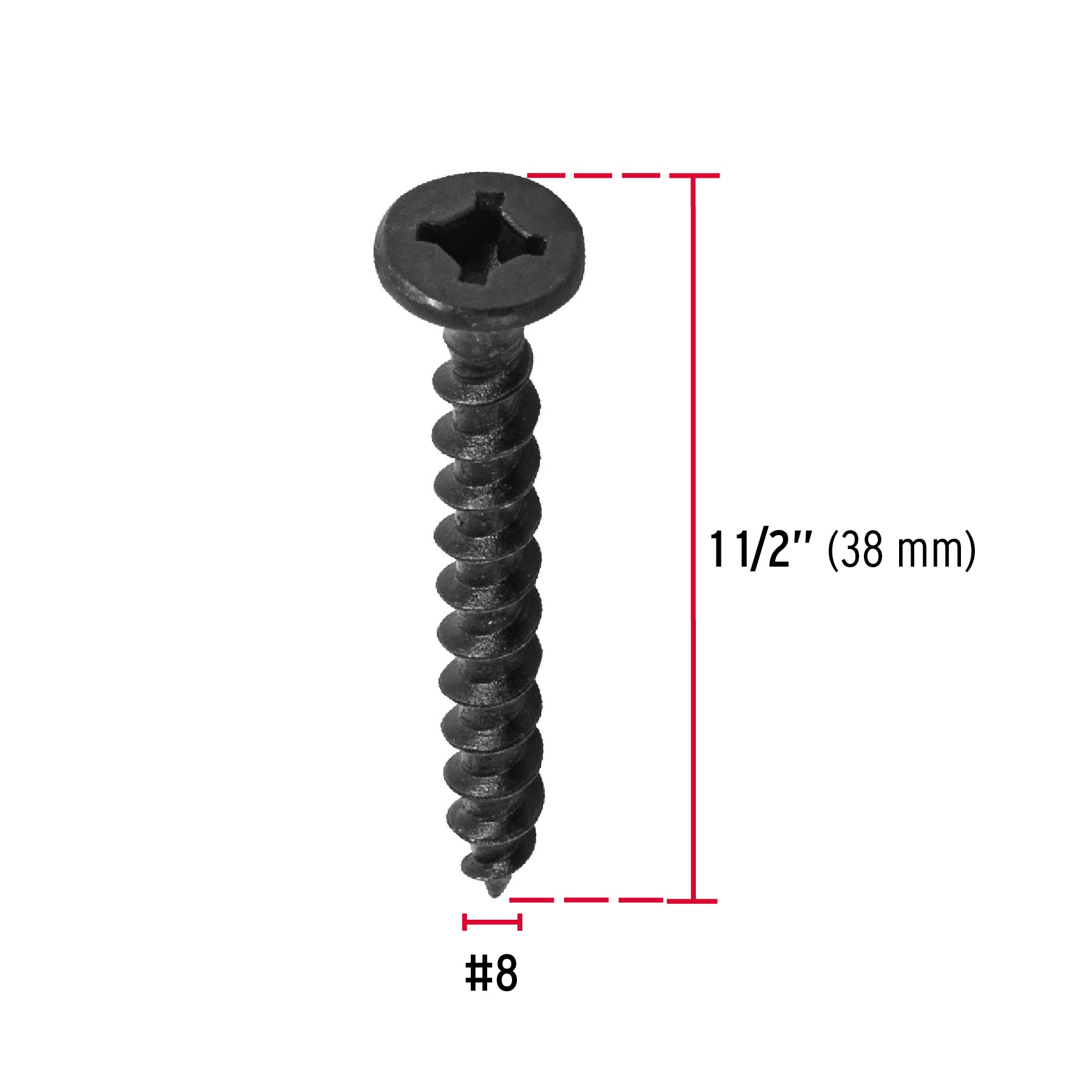 Bolsa con 200 pijas #8 x 1-1/2' combinadas (cuadro+Phillips) PIQU-8X1-1/2 44893 MM00