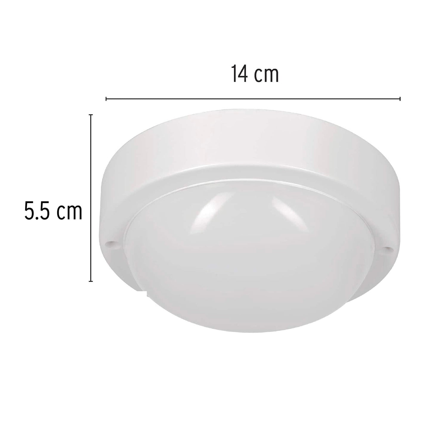 Plafón decorativo de LED 10 W redondo para baño, Volteck PLA-601L 46261 MM0