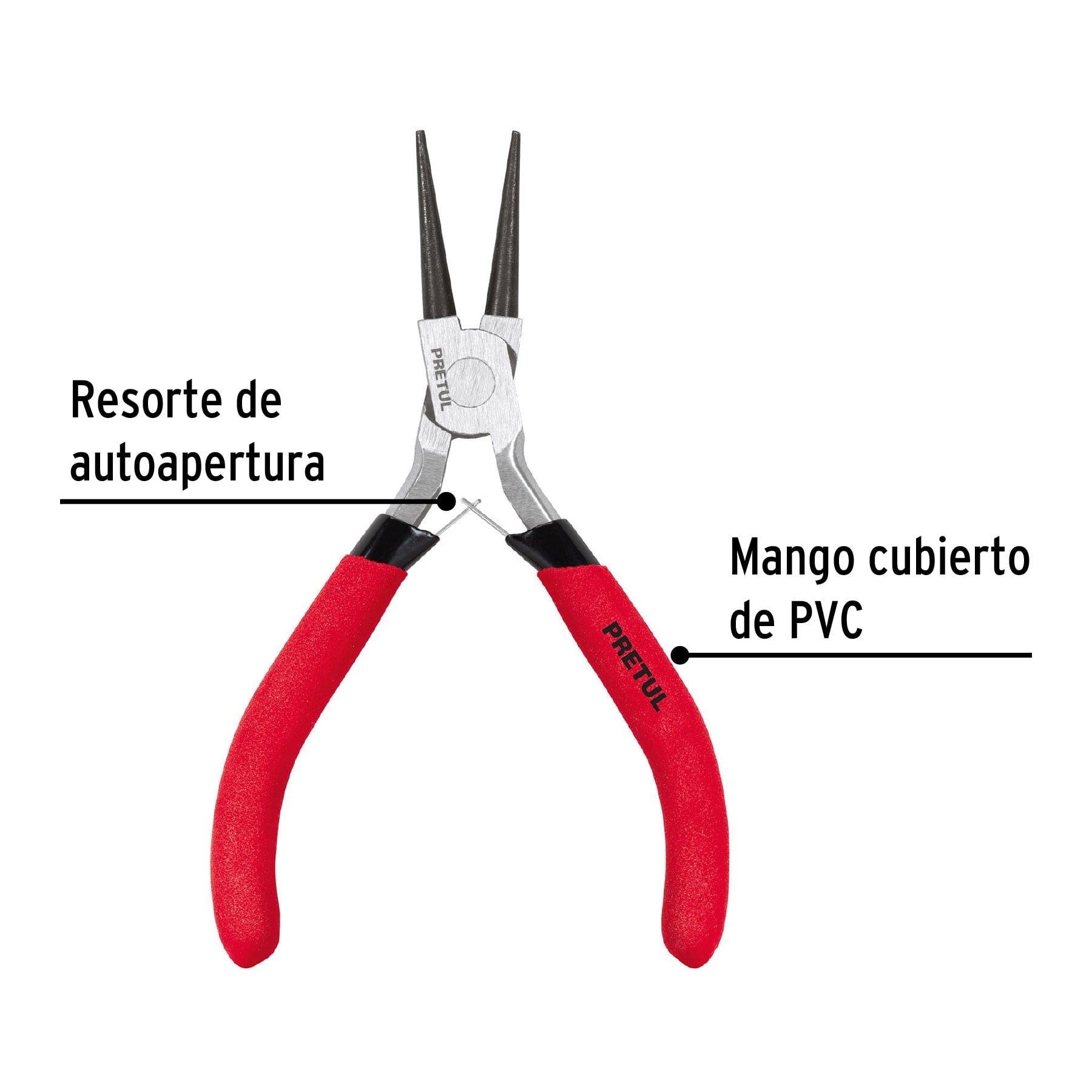 Mini pinza de punta redonda 5', Pretul PMP-PR4 22666 MM00