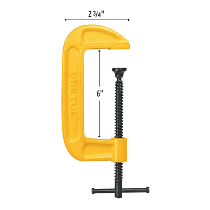 Prensa 6' de hierro dúctil para carpintería, Pretul PNT-6P 27204 MM00