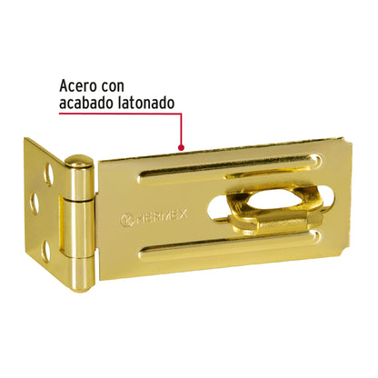 Portacandado de acero latonado 3-1/4', Hermex POCL-325 43740 MM0