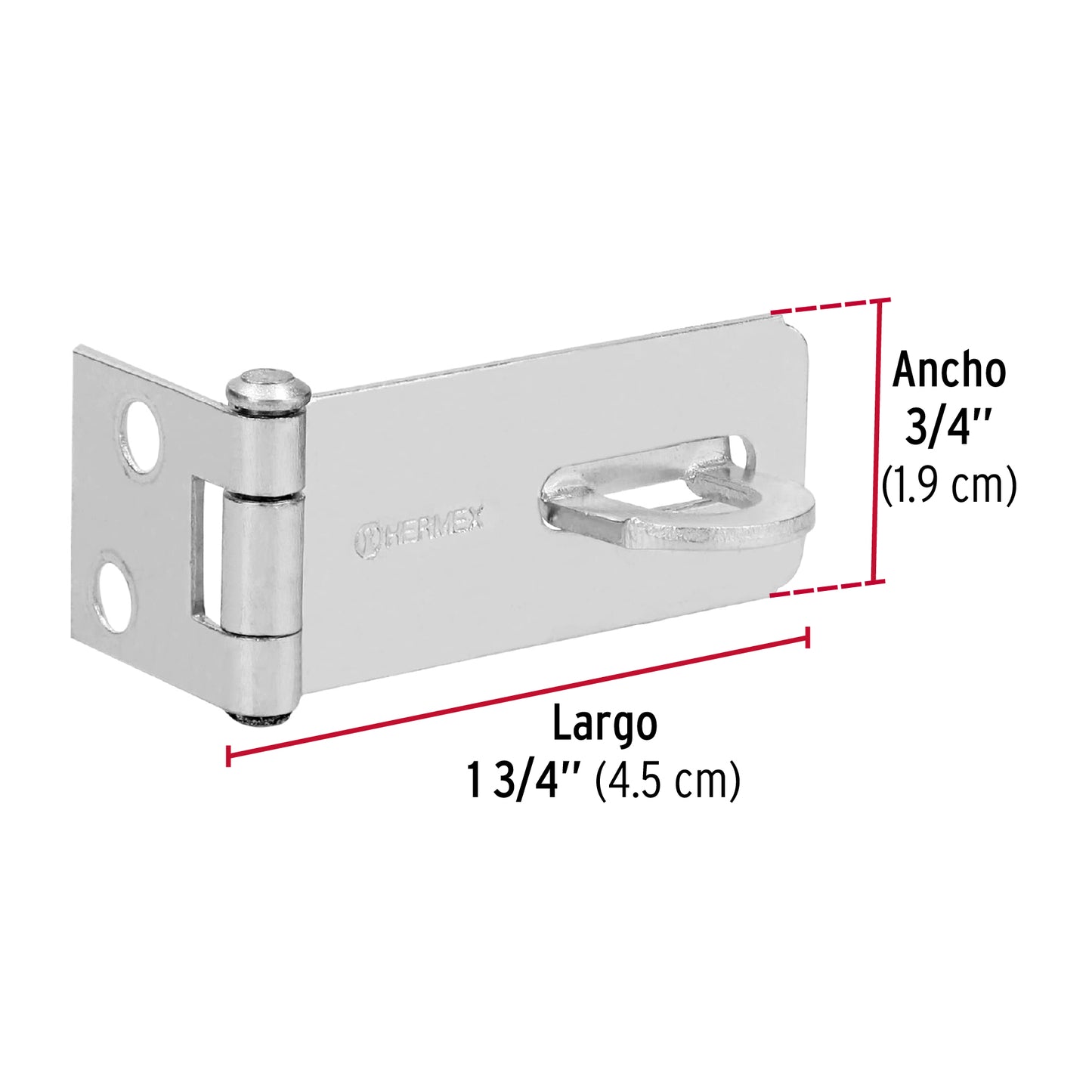 Portacandado de acero zincado 1-3/4', Hermex POCZ-175 43731 MM0