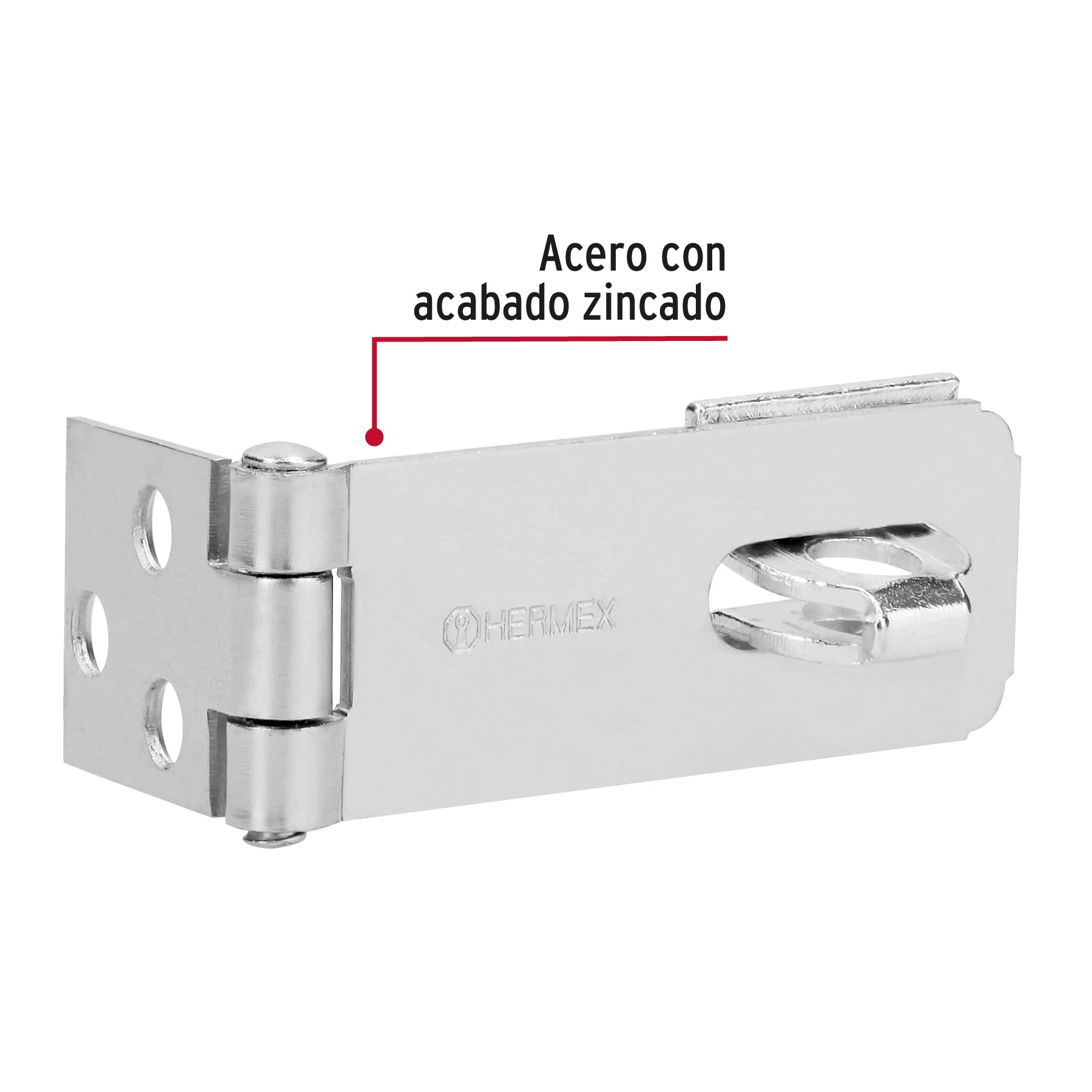 Portacandado de acero zincado 2-1/2', Hermex POCZ-250 43736 MM0