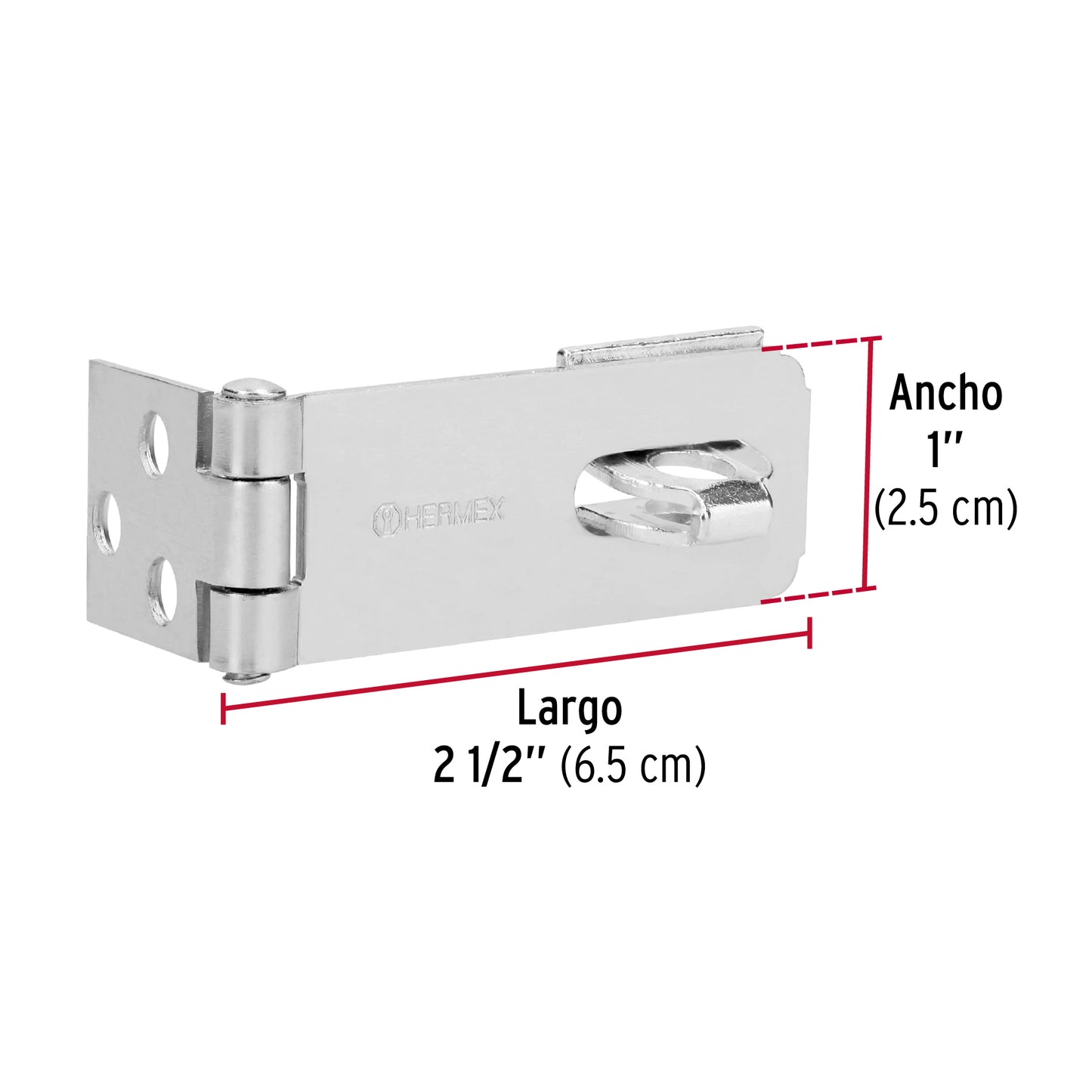 Portacandado de acero zincado 2-1/2', Hermex POCZ-250 43736 MM0