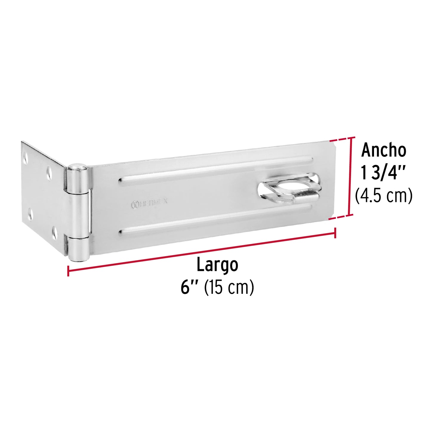 Portacandado de acero zincado 6', Hermex POCZ-600 43751 MM0