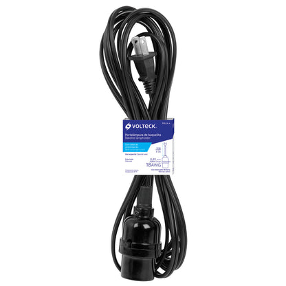 Portalámparas con cable de 4 m, Volteck POLCA-4 47142 MM00