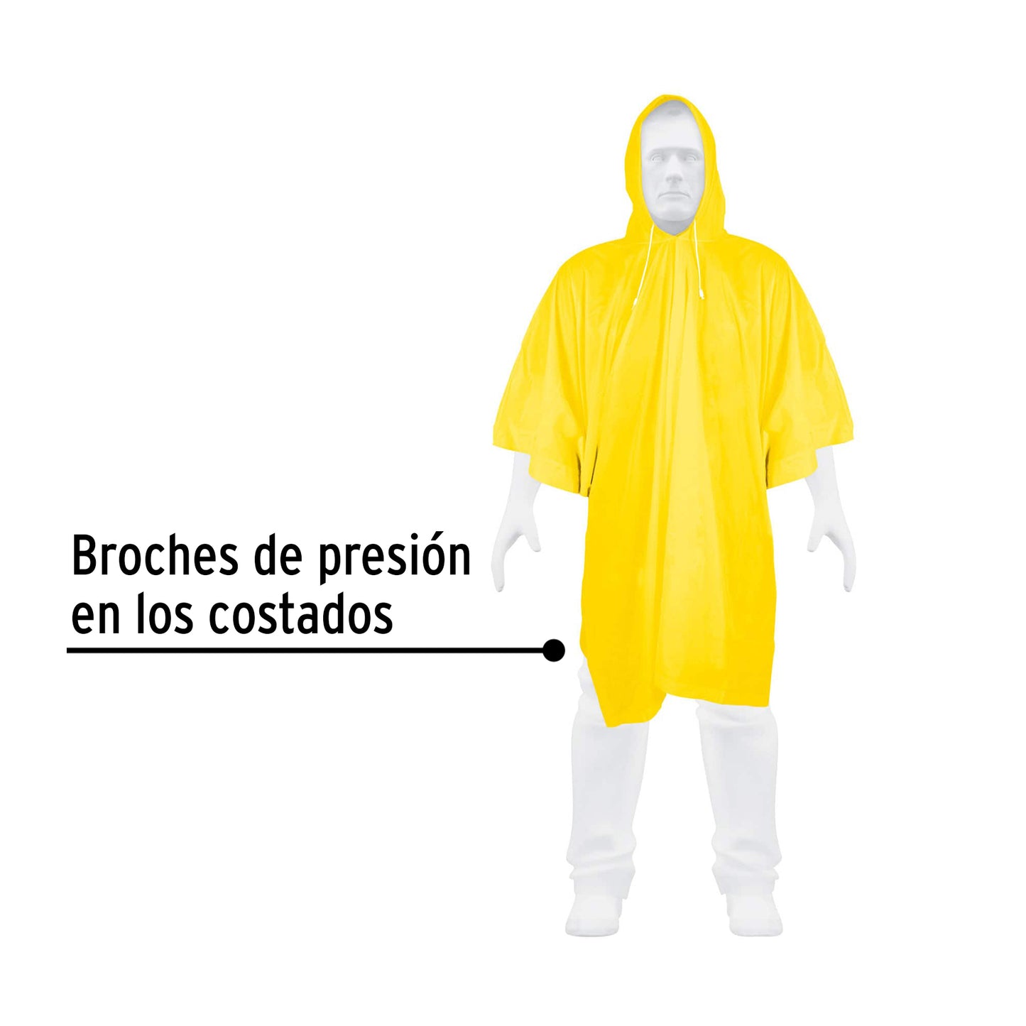 Poncho o capamanga ligero de PVC, Pretul PONCHO-P 21541 MM00