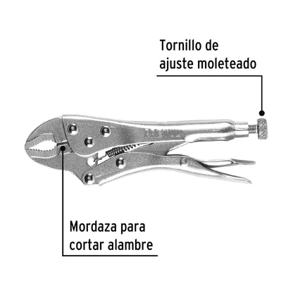 Pinza de presión 5' mordaza curva, Pretul PP-5C 22706 MM0