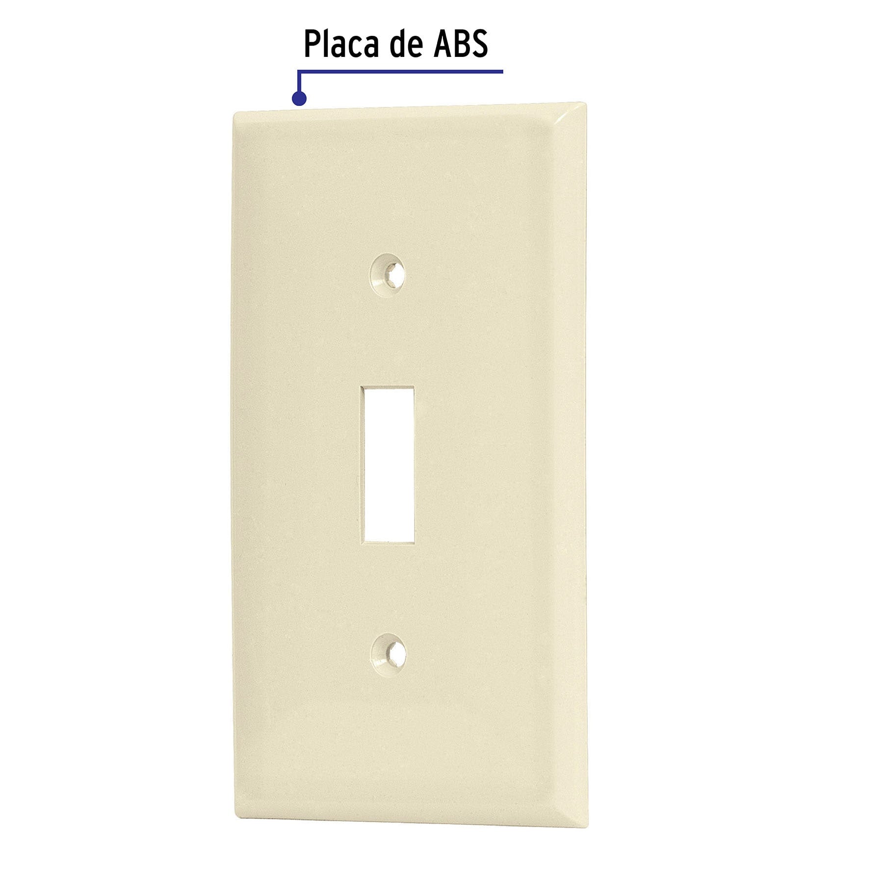 Placa de ABS para interruptor vertical, Standard, marfil PPAP-S 46415 MM00