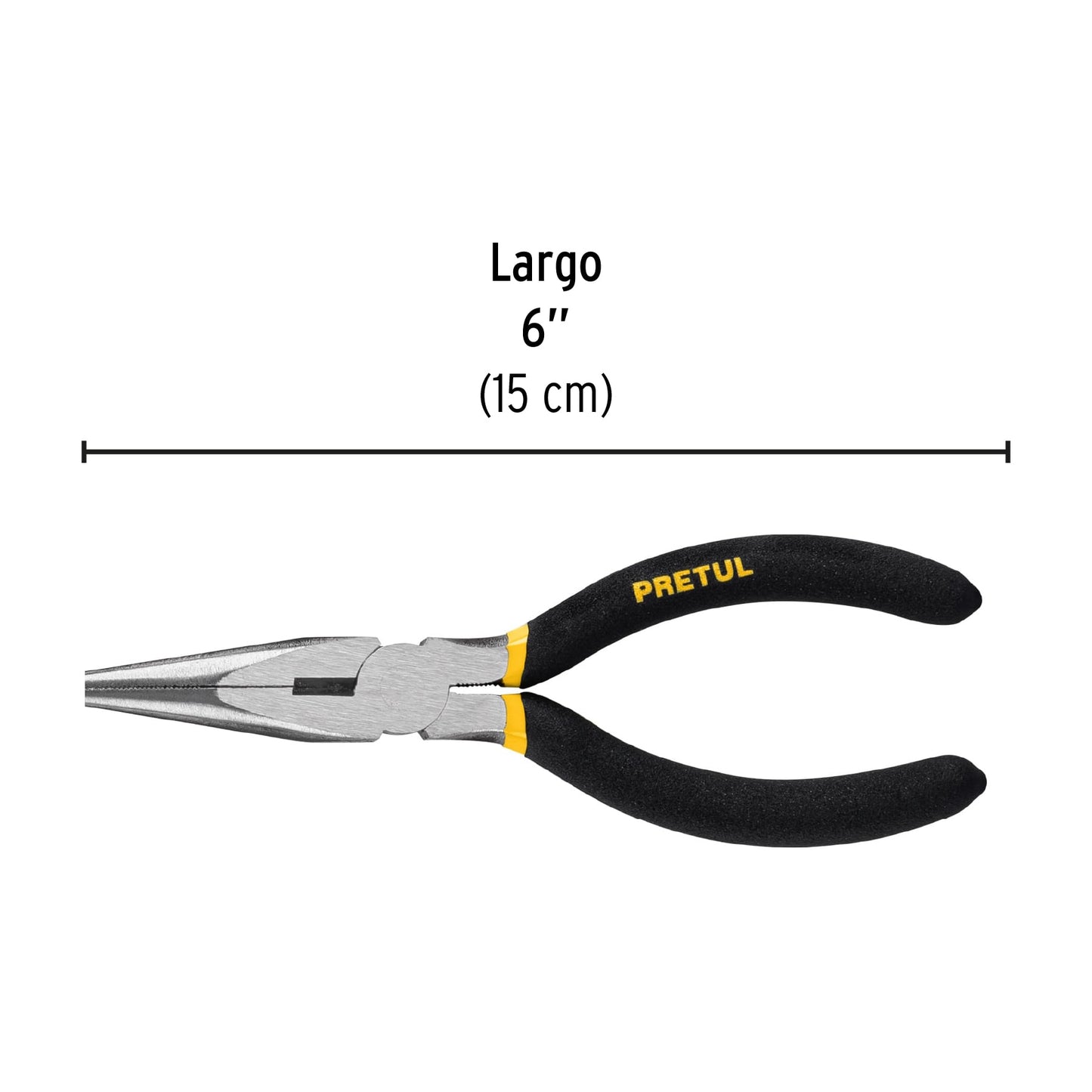 Pinza de punta y corte 6' mango de PVC, Pretul PPC-6P 22624 MM0